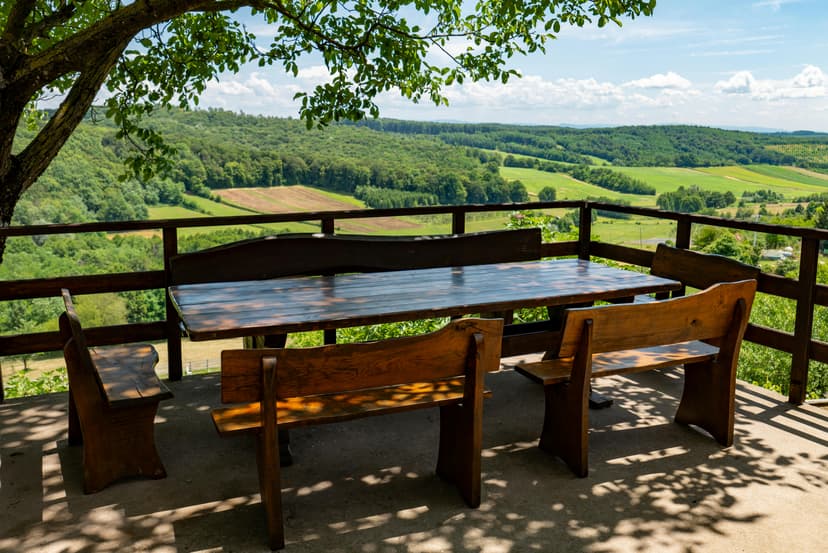 Bedroom with large windows